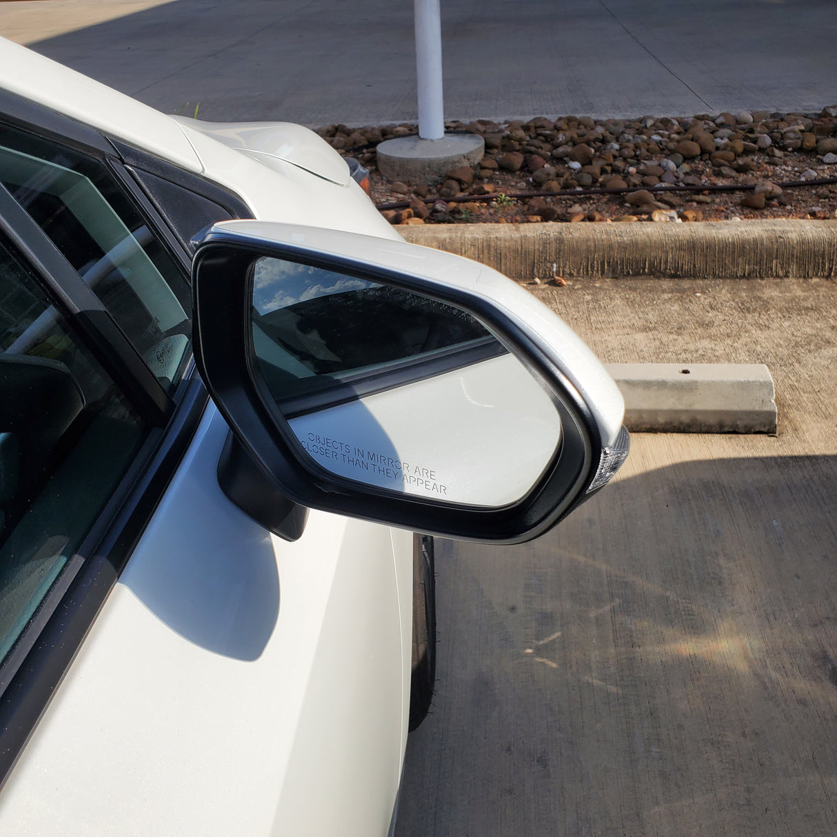 New | Corolla 2019-2022 | Blizzard White Pearl | Passenger | Toyota | Side View Mirror