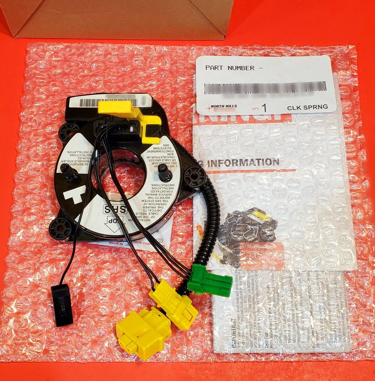 New | OE# CLS212 | Honda | Clock Spring | OVERNIGHT SHIPPING AVAILABLE