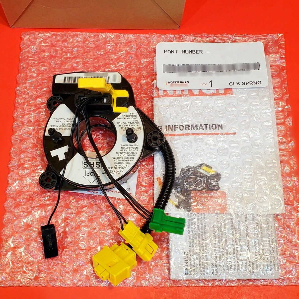 New | OE# 525-601 | Honda | Clock Spring | OVERNIGHT SHIPPING AVAILABLE ...