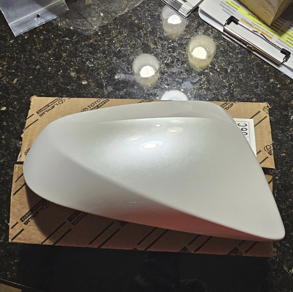 New | 2018-2021 NX300h | Eminent White Pearl | Passenger | Lexus | Painted Mirror Cover | NX 300h