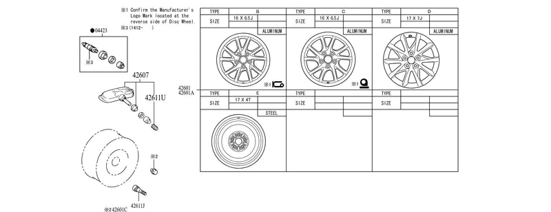 2004-2016 Toyota 4Runner | No incluye sello de fugas | TPMS | Sensor de presión de neumáticos