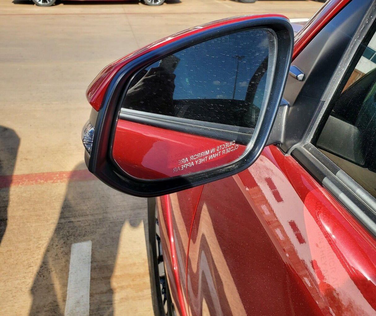 New | 2014-2022 4Runner | Barcelona Red | Blinker | Driver | Toyota | Side View Mirror