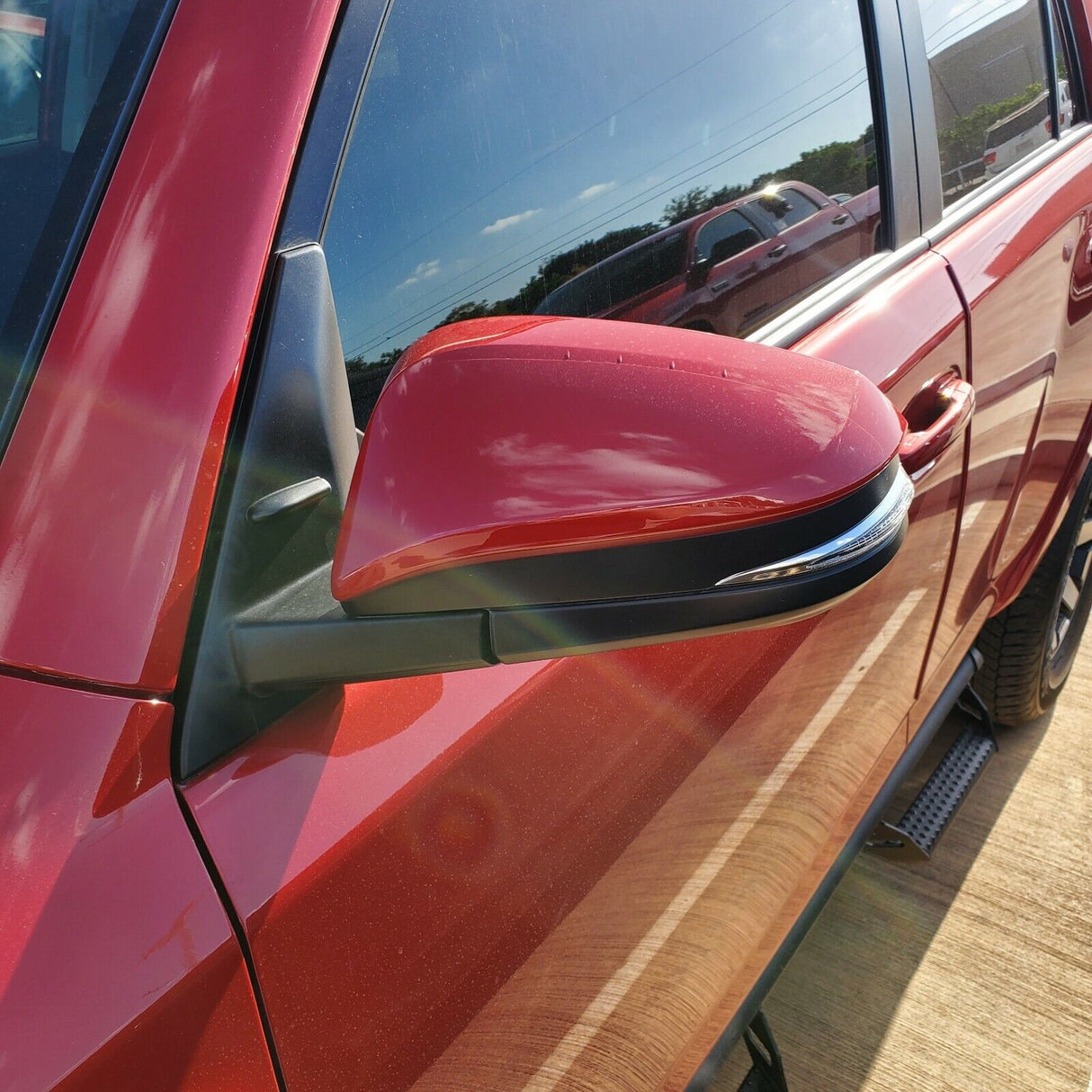 New | 2014-2022 4Runner | Barcelona Red | Blinker | Driver | Toyota | Side View Mirror