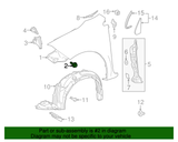 New | Celica | Fender Bolt with Washer | 2000-2005 | Toyota