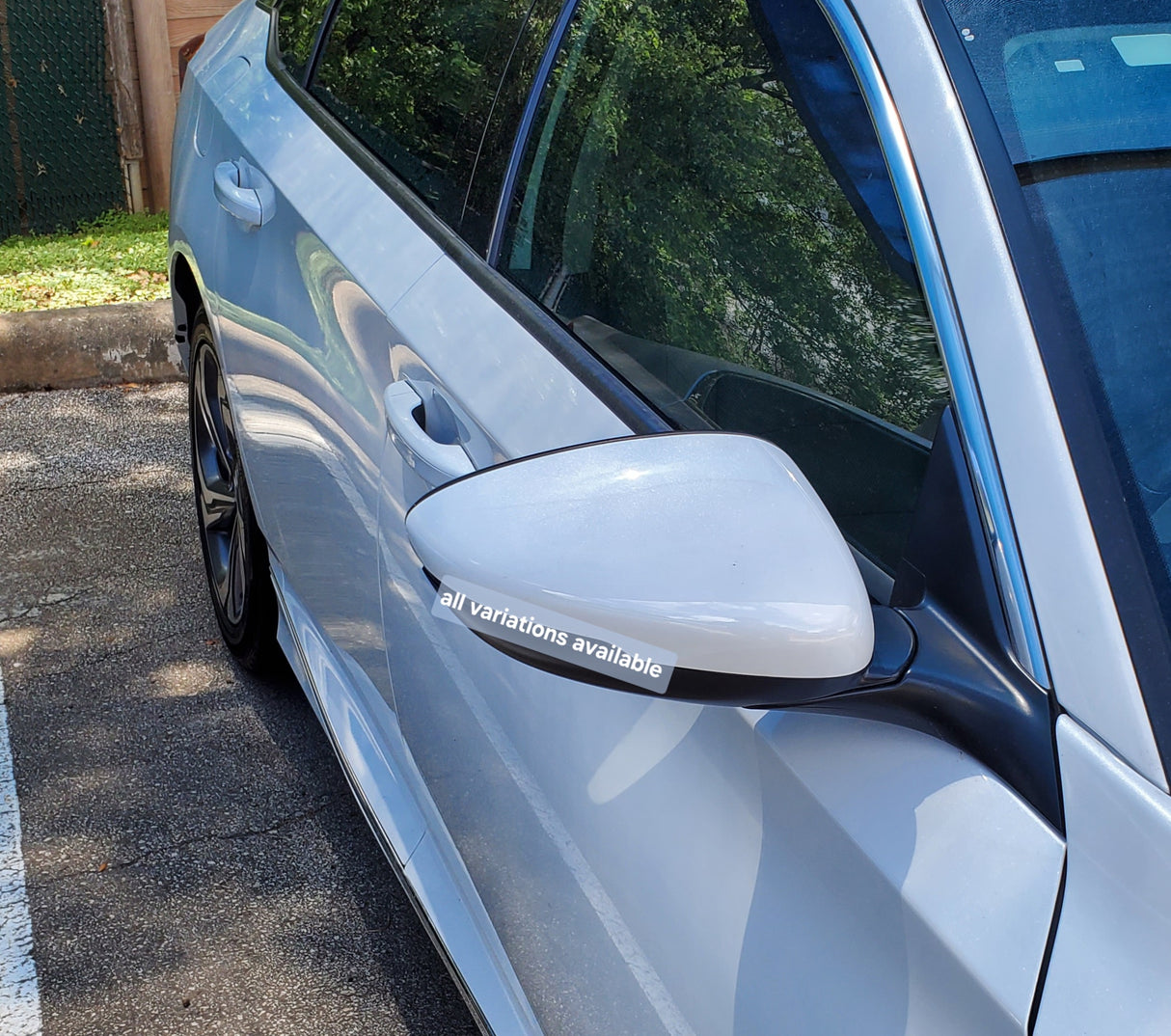 New | 2018-2021 Accord | Platinum White | Passenger | Honda | Side View Mirror