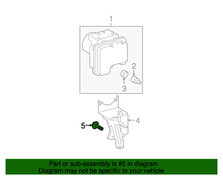 New | Corolla | Stability Control Mount Bracket Bolt | 2003-2008 | Toyota