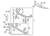 New | Highlander  | Radiator Cover Clip| 2008-2019 | Toyota