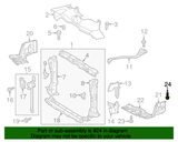 New | Corolla | Front Shield Bolt | 2003-2013 | Toyota