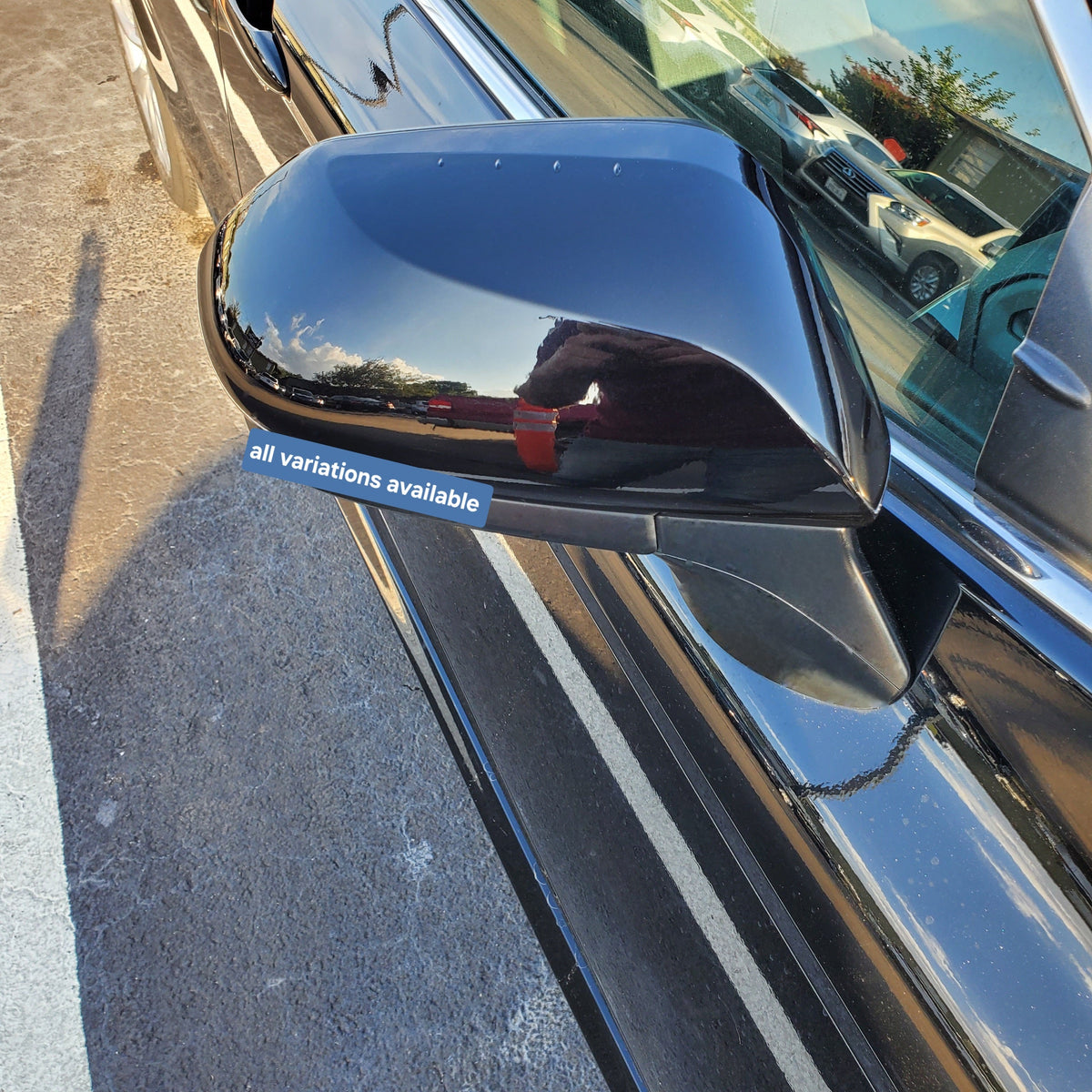 New | 2023–2024 Camry | Midnight Black | Passenger | Toyota | Side View Mirror
