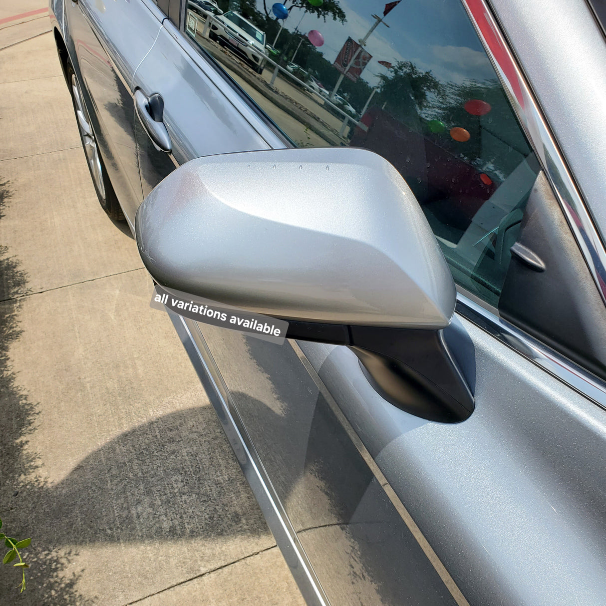 New | 2018-2022 Camry | Platinum Silver Metallic | Passenger | Toyota | Side View Mirror