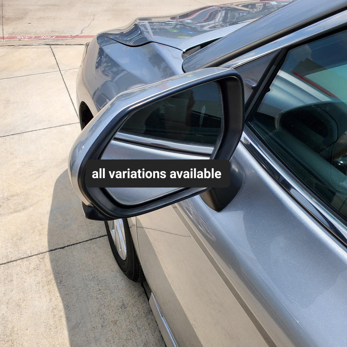 New | 2023–2024 Camry | Platinum Silver Metallic | Driver | Toyota | Side View Mirror