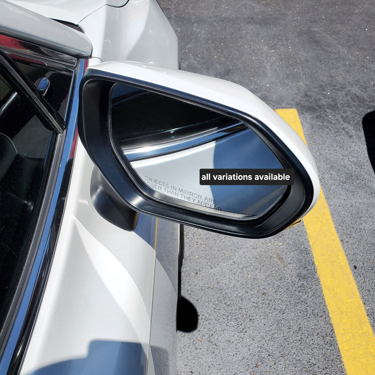 New | 2023–2024 Camry | Super White | Passenger | Toyota | Side View Mirror