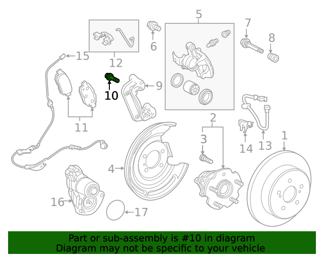 New | Prius V | Steering Shaft Coupling Bolt | 2012-2017 | Toyota