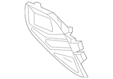 New | Highlander | Fog Light Cover | 2020-2022 | Toyota