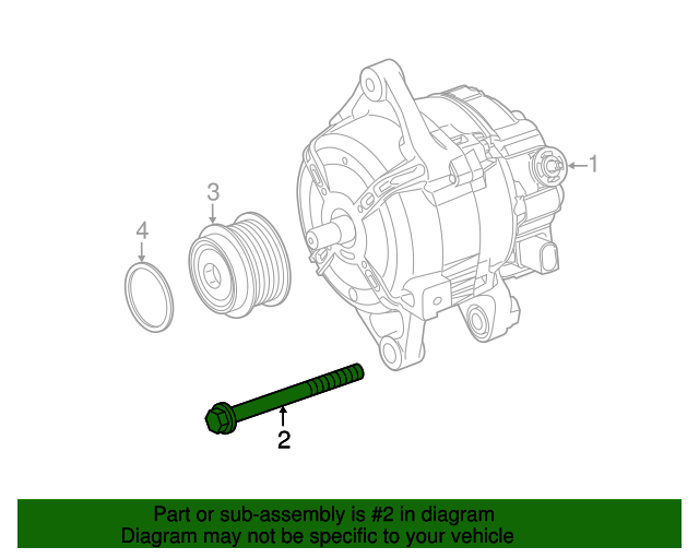 New | Corolla | Alternator Flange Bolt | 2009-2022 | Toyota