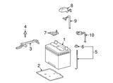 New | Avalon | Battery Hold Down Clamp Bolt | 1995-2018 | Toyota