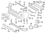 New | Tacoma | Front Bumper Hole Cover | 2015-2022 | Toyota