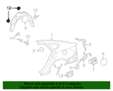 New | Camry  | Door Seal Fastener| 2014-2022 | Toyota