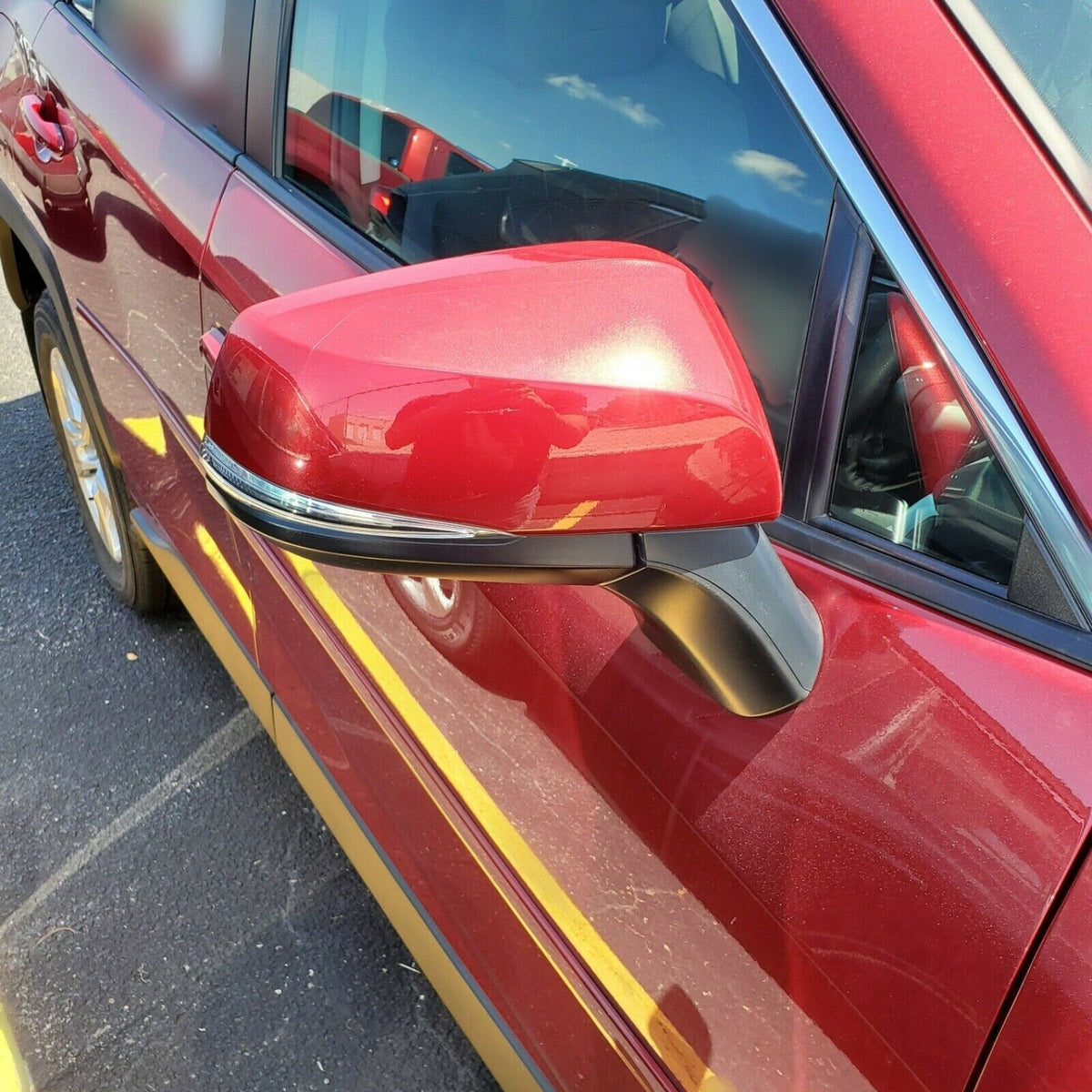 New | For Rav4 2023-2025 | Ruby Flare Pearl | Passenger | Toyota | Side Mirror | Blindspot