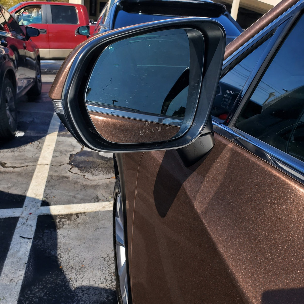 New | 2015-2016 NX200t | Fire Agate Pearl | Driver | Lexus | Side View Mirror | With Blindspot | NX 200t