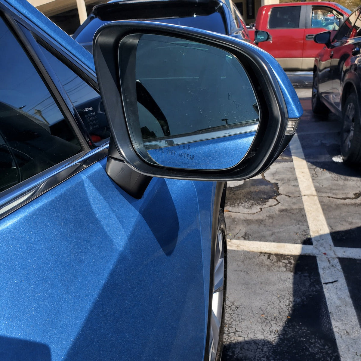 New | 2015-2016 NX200t | Meteor Blue Mica | Passenger | Lexus | Side View Mirror | With Blindspot | NX 200t