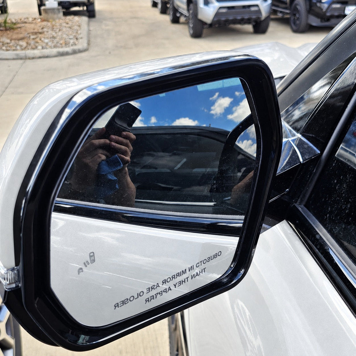 New | 2022-2026 Tundra | Wind Chill Pearl | Driver | Toyota | Side View Mirror | With Blinker