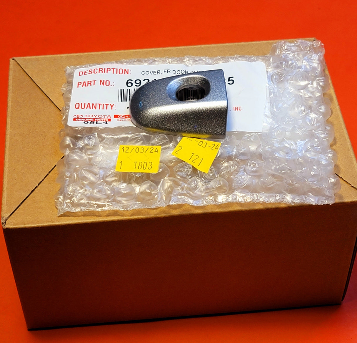 New | Camry | Door Handle Cap | 2014-2017 | Celestial Silver | OEM | Toyota