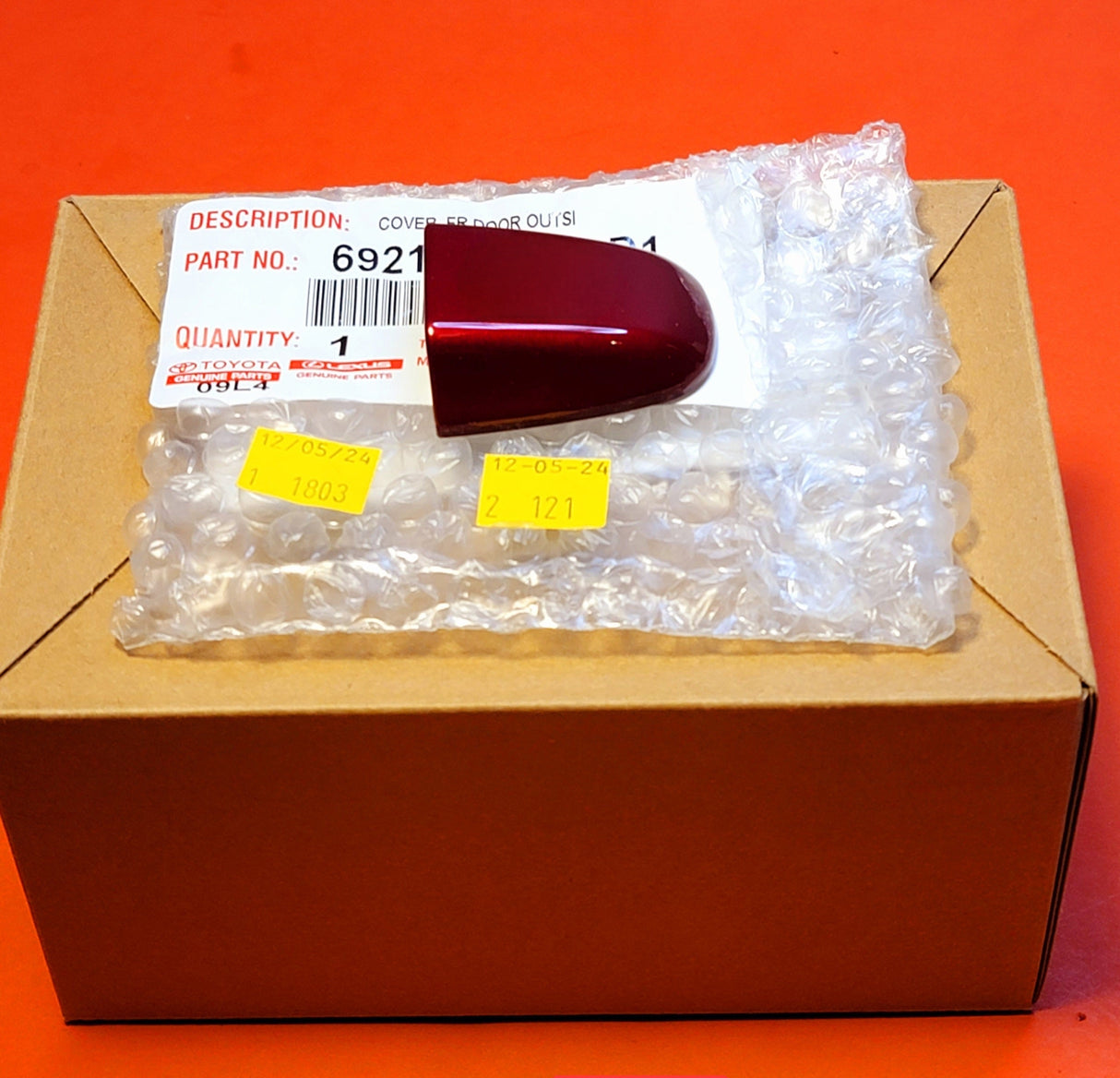 New | Camry | Door Handle Cap | 2014-2017 | Ruby Flare | OEM | Toyota.