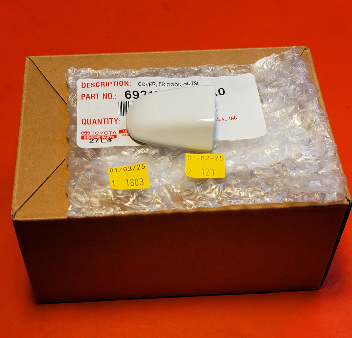 New | Camry | Door Handle Cap | 2012-2017 | Super White | OEM | Toyota.