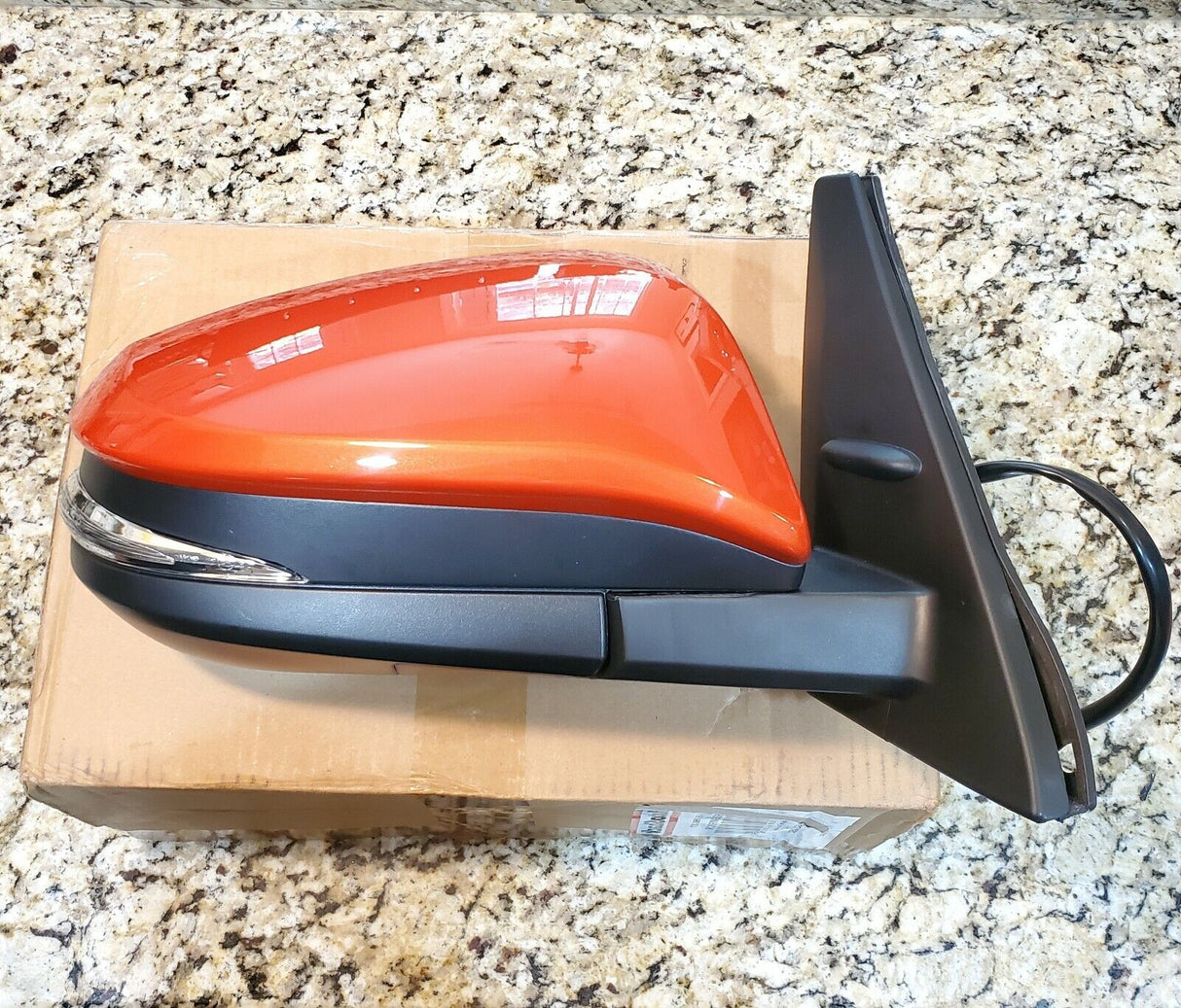 New | 2014-2022 4Runner | Inferno Orange | Passenger | Toyota | Side View Mirror | With Blinker