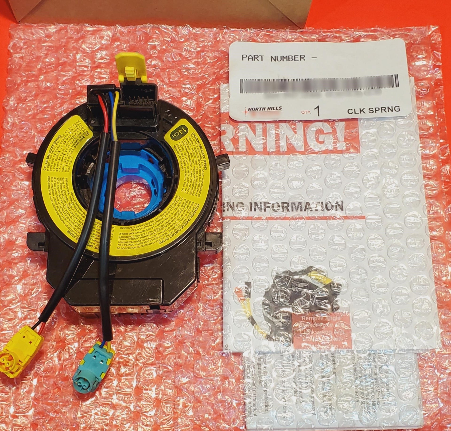 Clock Spring For 2012-2014 Hyundai Azera – OE Spec 93490-3V120 – Durable Replacement
